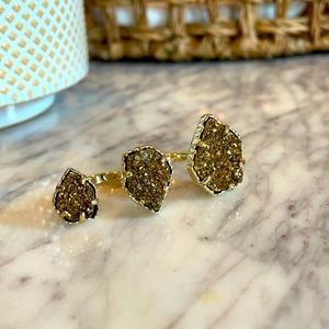 Naomi gold druzy Kendra Scott ring - small